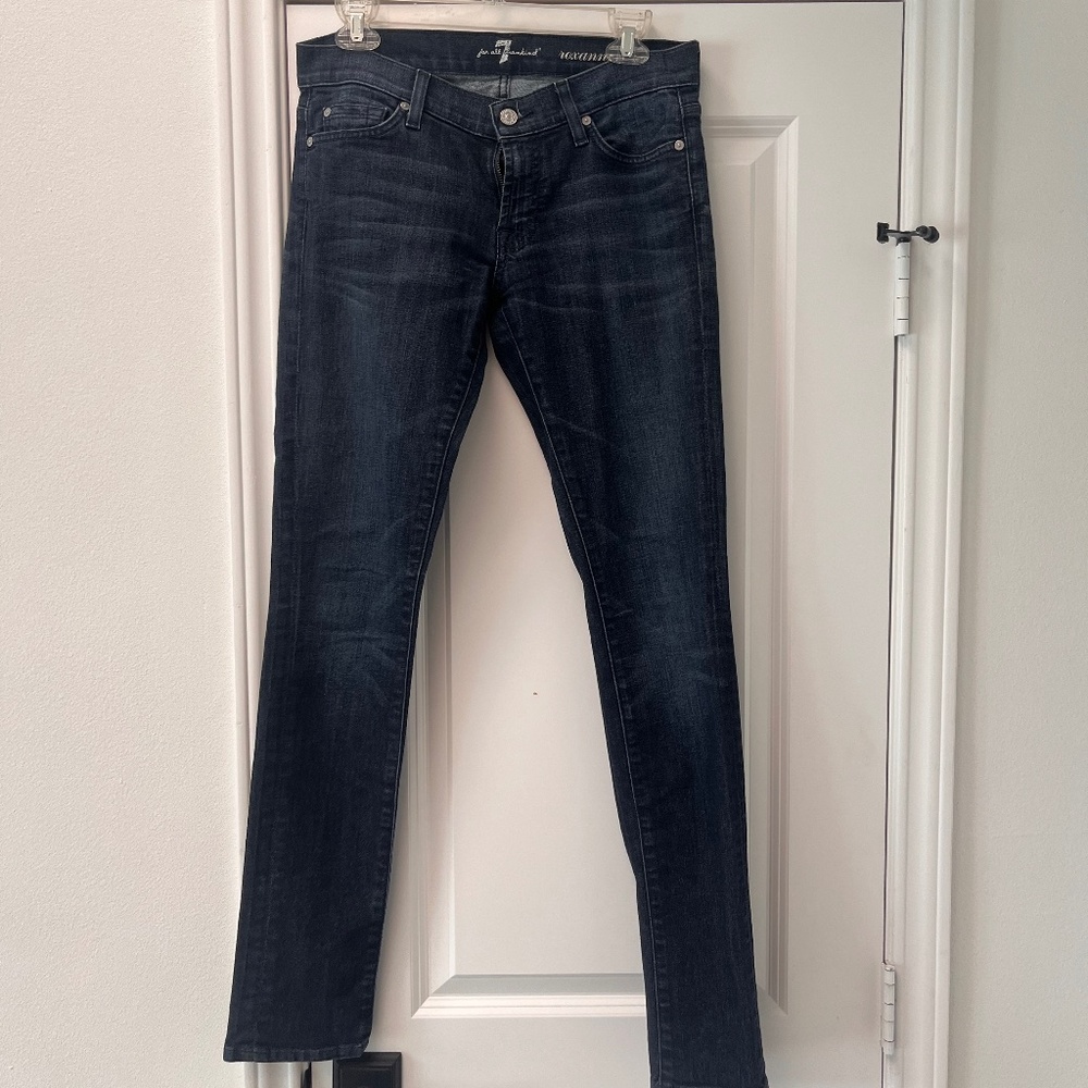 7 For All Mankind Indigo Skinny Jeans